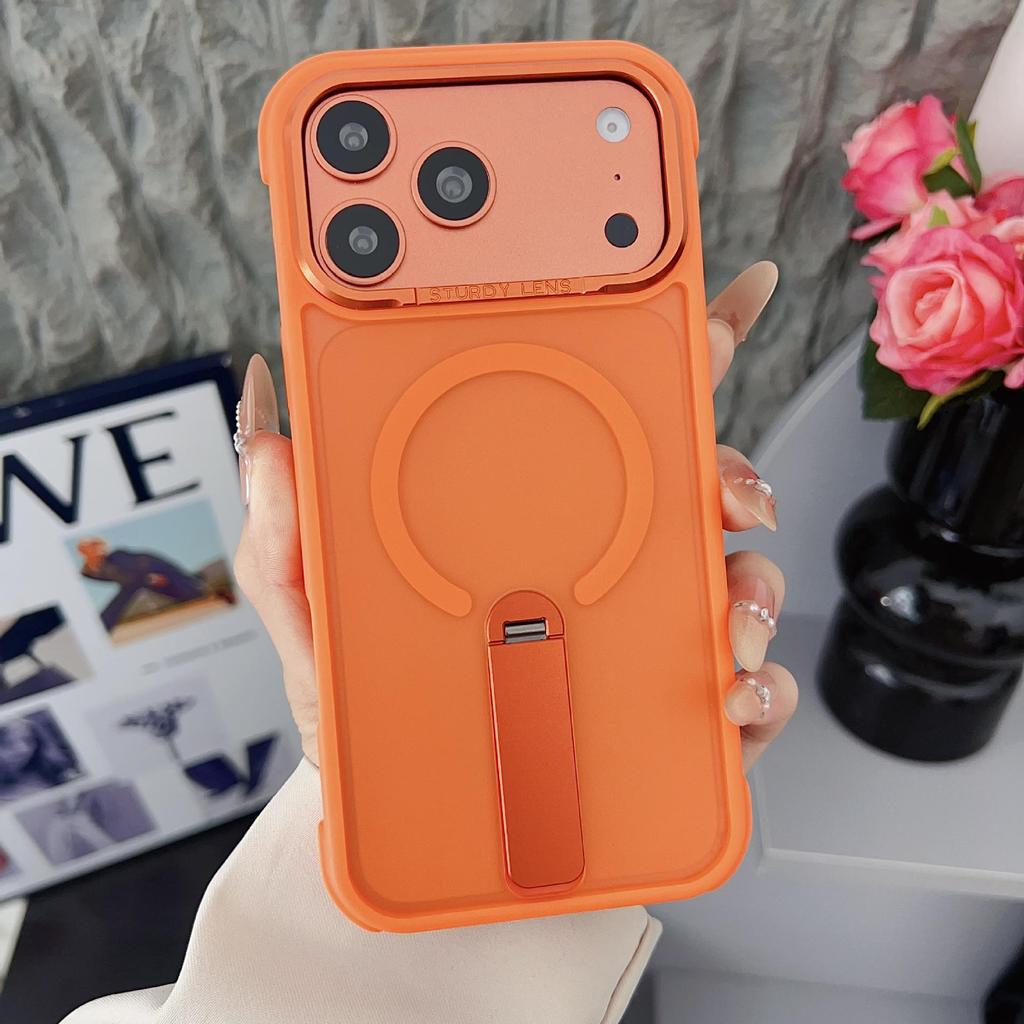 Magnetic Skin-Feel Stand Case for iPhone 17 Pro Max: Drop-Proof Protection