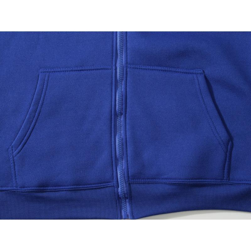 High Quality Fashion Zip Hoodies Men Retro Harajuku Solid Color Jacket High Street Zip Up Hoodie Autumn Casual Loose Sweatshirt Clothes