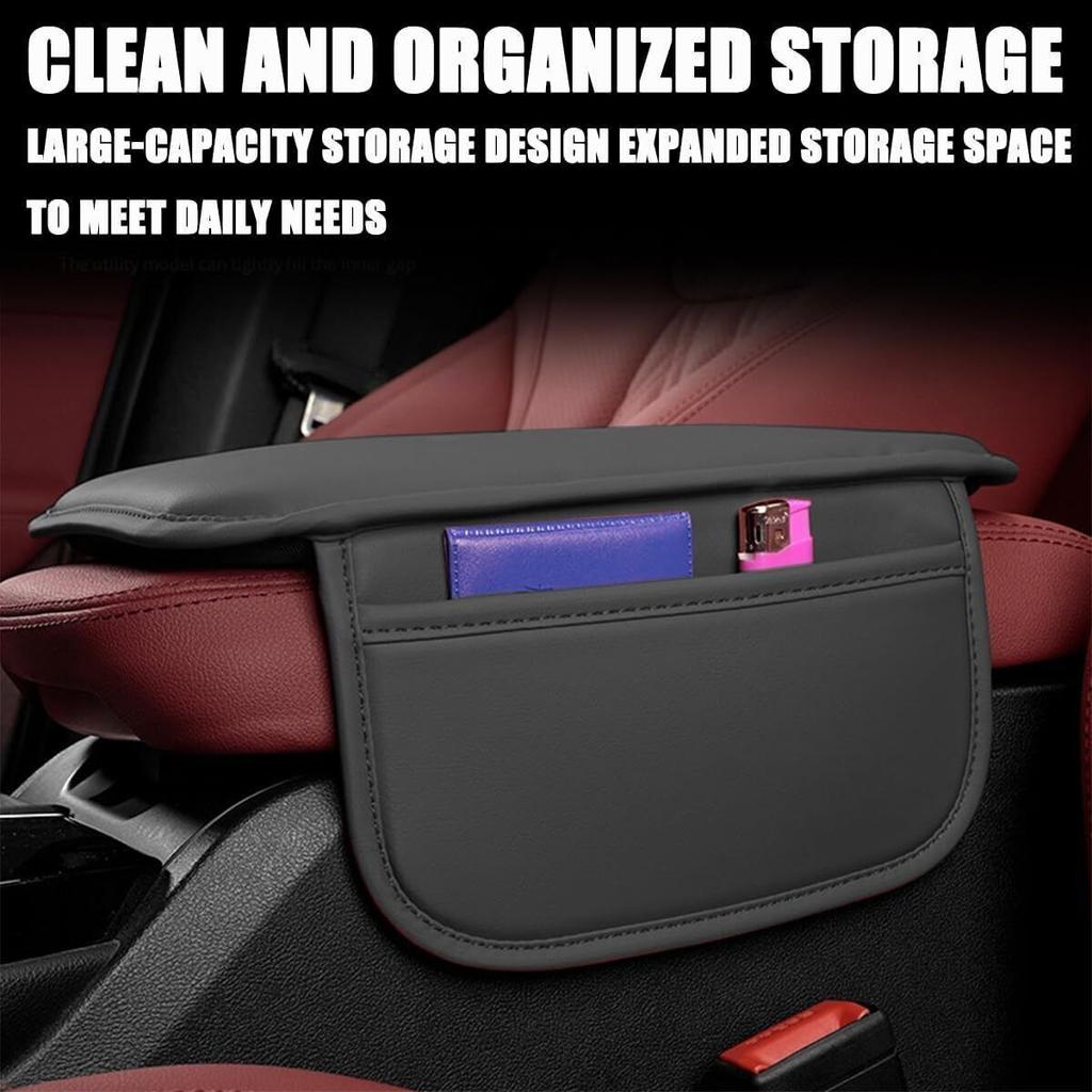 Car Interior Seat Armrest Cushion Pad Protector Storage Bag Cover Accessories