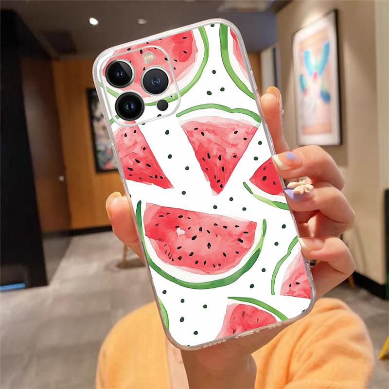 

Watermelon Fruit Phone Case Carcasa Funda For iPhone 17 Pro Max Air 17 16 15 14 13 Pro Max 15 16 Pro 15Plus iphone 16ProMax