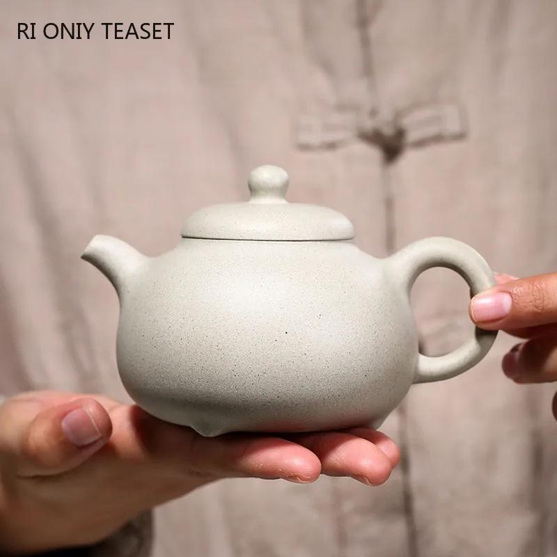 270ml Yixing Purple Clay Teapots Master Handmade Tea Pot Raw Ore White Section Mud Beauty Kettle Chinese Zisha Tea Set Gifts