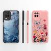 For Samsung Galaxy A12 M12 F12 Case Pretty Butterfly Full Coverage Phone Cover Anti Slip Soft Smooth Liquid Silicone Shell