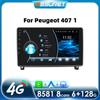 Carplay 4G  Android 13 Car Radio for Peugeot 407 CC SW 2004 - 2011 407CC Multimedia Video Player GPS Autoradio Intelligent Screen DVR Cam