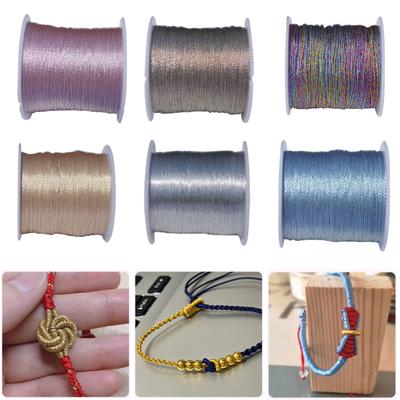 1 Roll Metal Thread No Fade Lustrous Exquisite High Tenacity DIY Polyester Universal Sewing Embroidery Crochet Thread for Home