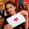 500pcs/roll Valentines Day Stickers Waterproof Craft Seal Labels Valentines Day Stickers Love Decorations Heart Sticker Label