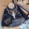 2024 Girls' Academy Style Three-Piece Fashion JK Uniform Set for Kindergarten & Big Kids