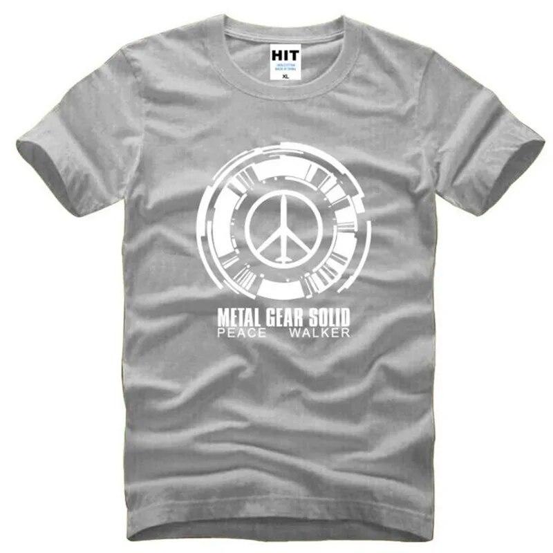 Metal Gear Solid Peace Walker Game Trička Unisex Krátký rukáv O Výstřih Bavlněné Unisex tričko Fitness tričko Homme Camisetas Hombre