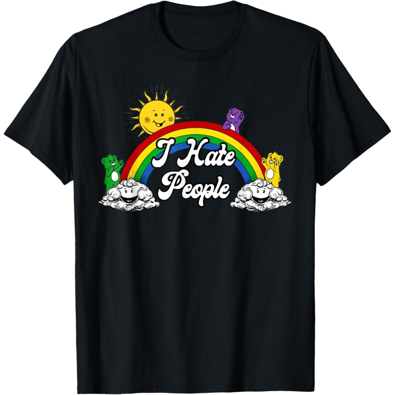 i hate people t shirt T-Shirt S разноцветный