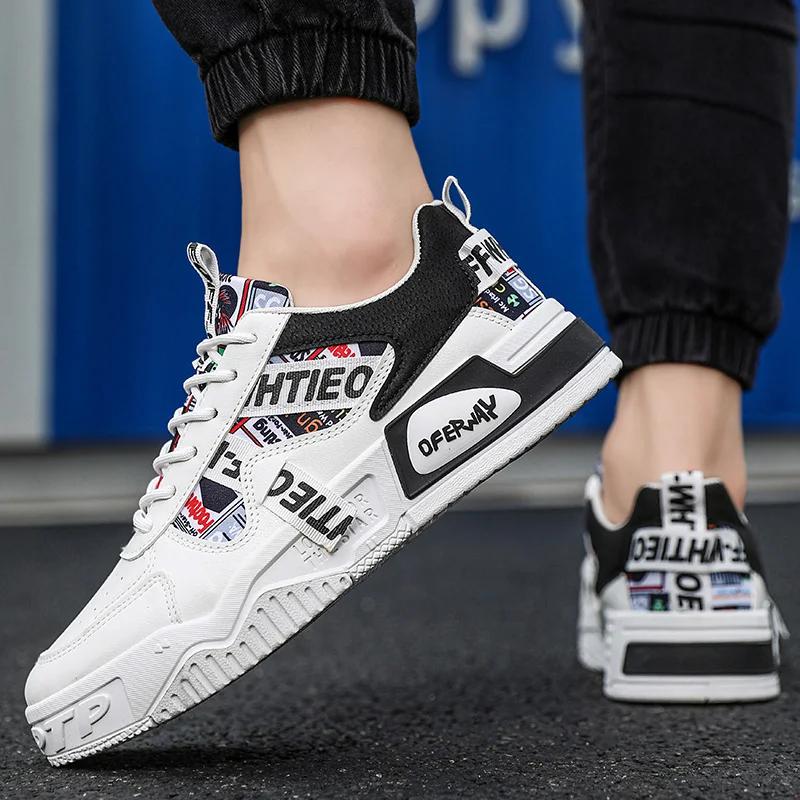 2024 Skateboard Herrenschuhe Sommer Sneakers Leder Lässig Mode Outdoor Laufen Sport Wandern Tennis Plateau Designer Luxus