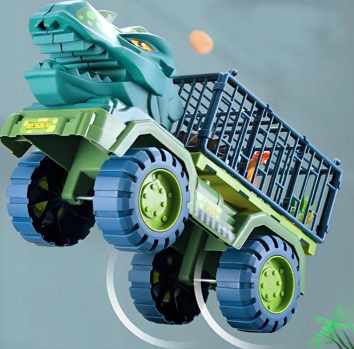 Samochód Dinozaur Zabawka Ciężarówka Dla Dinozaurów Duży Transporter Tir 07