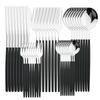 Set di Posate d'Argento da 40 Pezzi Posate in Acciaio Inossidabile Coltello da Cena Occidentale Forchetta Cucchiaio Stoviglie Cucchiaini da Tè Forchetta per Frutta e Torta Cucina