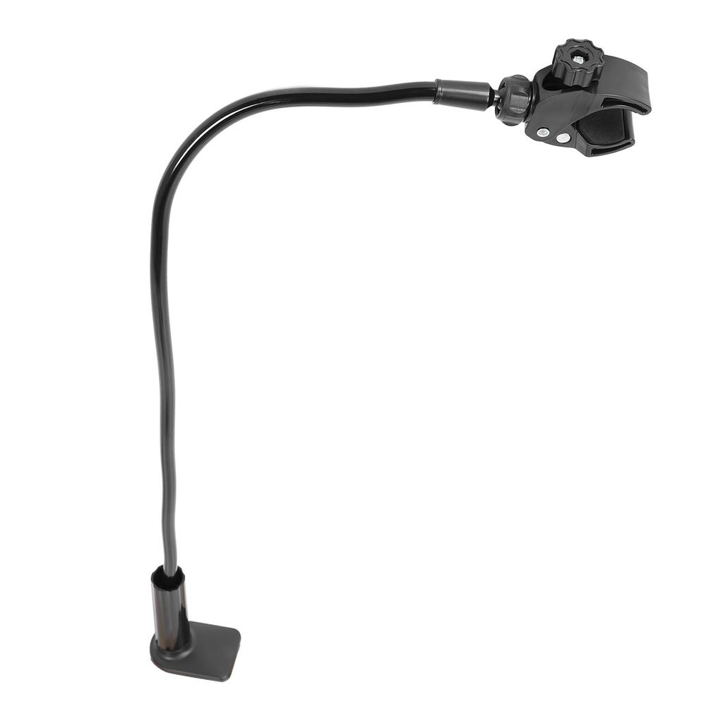 Pet Hair Dryer Holder Angle Adjustable Flexible Clip On Desk Safety Pet Grooming Dryer Holder for Countertop Black