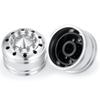 TRZX 2-Piece Metal Front Wheel Hub Rim Upgrade Parts for 1/14 Scale Tamiya Tractor Trailer RC Car (2 Pieces)