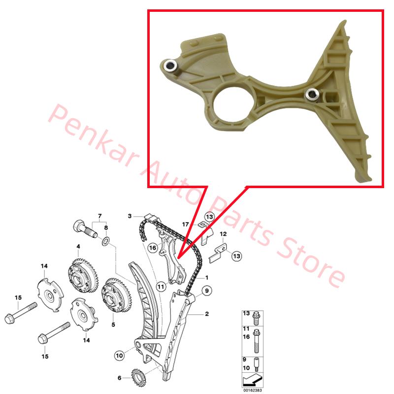 11317505616 Engine Timing Chain Slide Rail Fit For BMW E81 E87 116i E46 E90 316i N40 N45