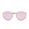 Alloaiweeo [Alo] Al4902A 1514G Rosa Blüte Runde Soltex Spiegel Sonnenbrille