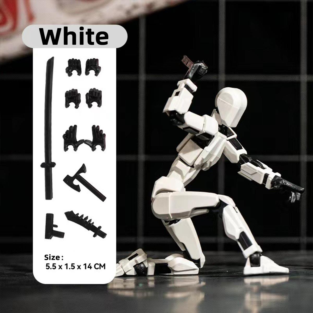 

Assembled Titan Action Figures Set Action Figure Robot Anime Stick Figures Toys For Boys Multi Movable Joints Gifts Toys For Ki белый
