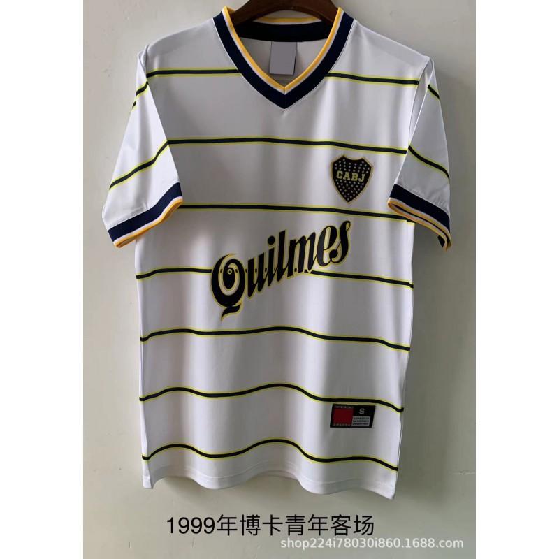 Boca Juniors Retro Fußball Trainings Trikots Heim Auswärts Vintage Fußball Trikots Herren Damen