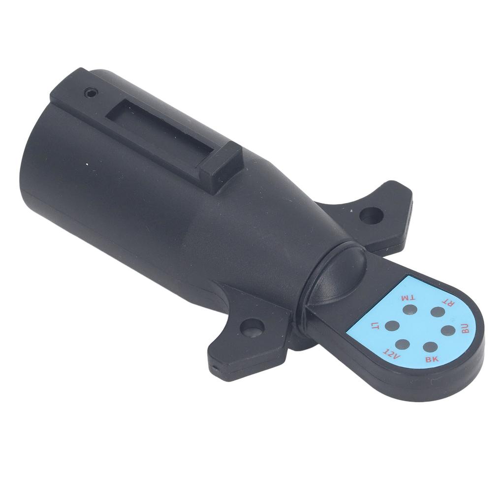 7 Way Trailer Light Adapter  Trailer Connector Plug Wiring Adapter with 4 Pin Flat LED Indicator