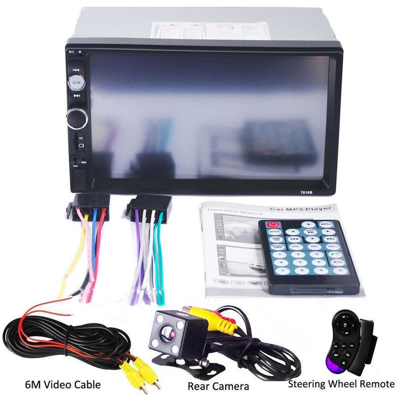 2din  Car Audio Rear View Camera Car Radio HD Touch Screen Player MP5 SD/USB/Bluetooth