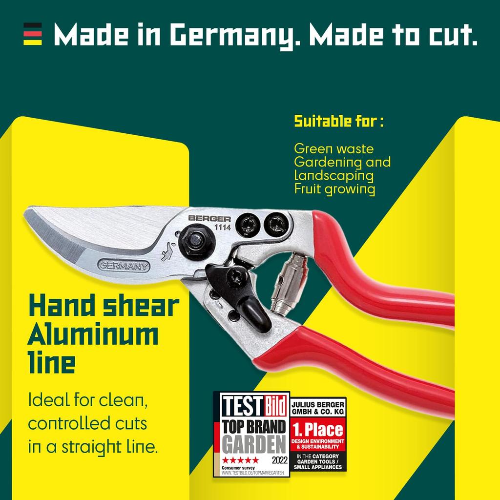 Berger pruning 1114 shears, 215mm,