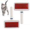 Plastic Metal Nit Head Dog Massage Bath Brush Fur Cleaner Cat Hair Grooming Pet Cleaning Comb