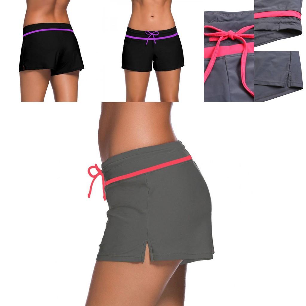 Plus Size Square Swim Shorts For Women Conservative Frenulum Design With Large Size And Good Elasticity
