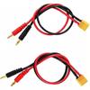 14AWG Silicone Charging Cable XT60 To 4mm Bullets Connectors 30cm Length For Car Models And Hobbys DIY Projects