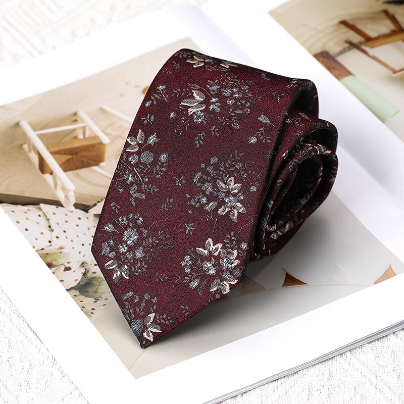 Жених Свадьба Мужской Деловой Платье Банкет Ретро Цветы Мужской и Женский 8см Ручной Узел Модный Пряжа Галстук