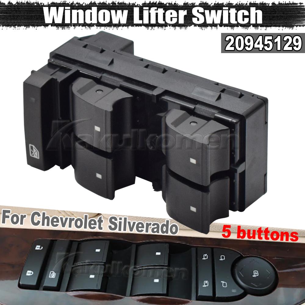 For GMC Acadia Sierra Yukon 2007-2012 For CHEVROLET Tahoe 1500 2500HD Electric Power Master Window Control Switch 20945129