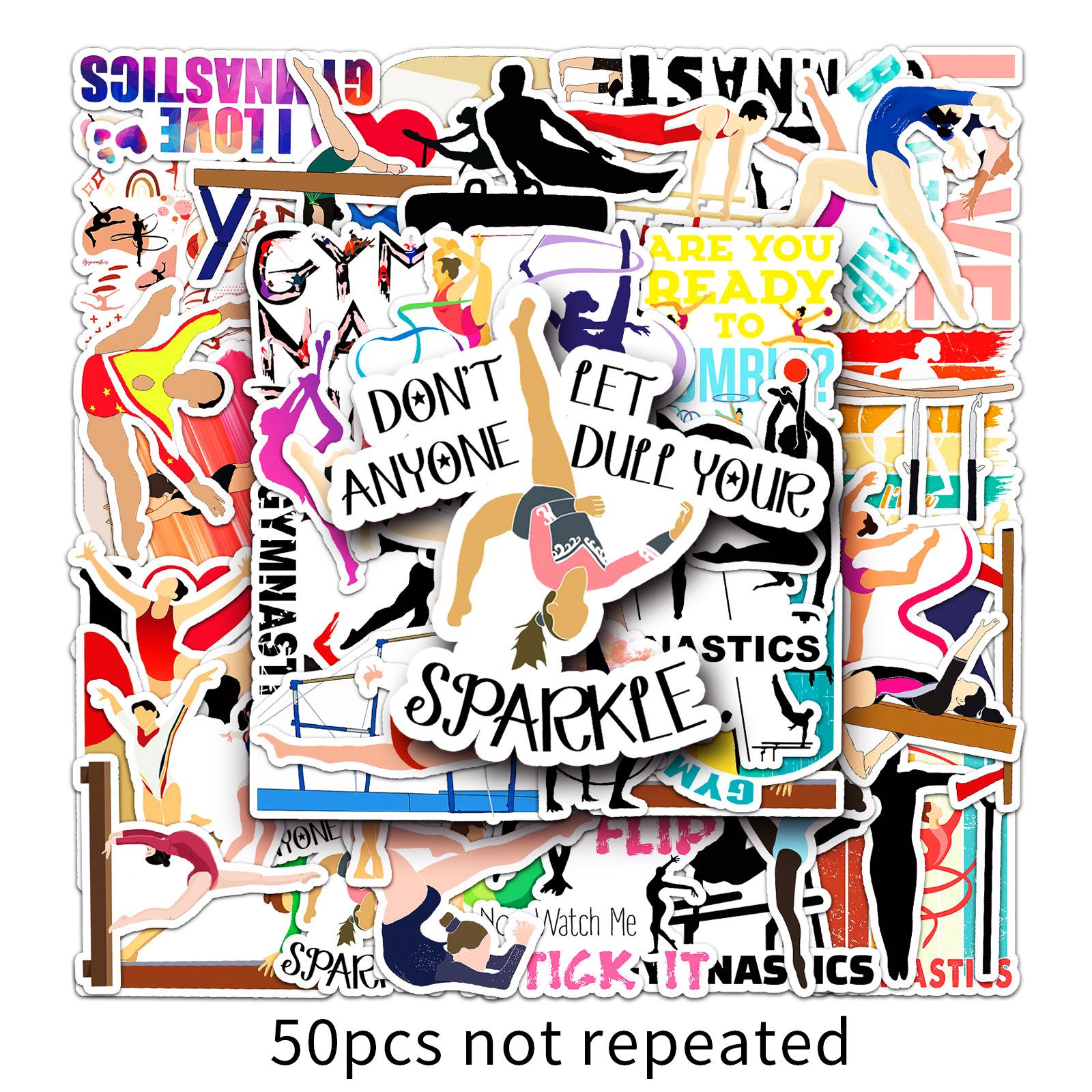 

50 гимнастика граффити личность спортивная спина DIY корпус мобильного телефона скейтборд чашка воды наклейка на чемодан