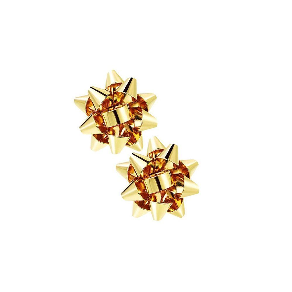 

Christmas Flowers Christmas Flowers Earrings Metallic Color Ear Clip Metal Stud Earrings Women 3