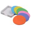 Tossow Coaster Silicone Heat Resistant Non-Slip CoasterTea TrayTea Pad Set 6 (6 Colors)