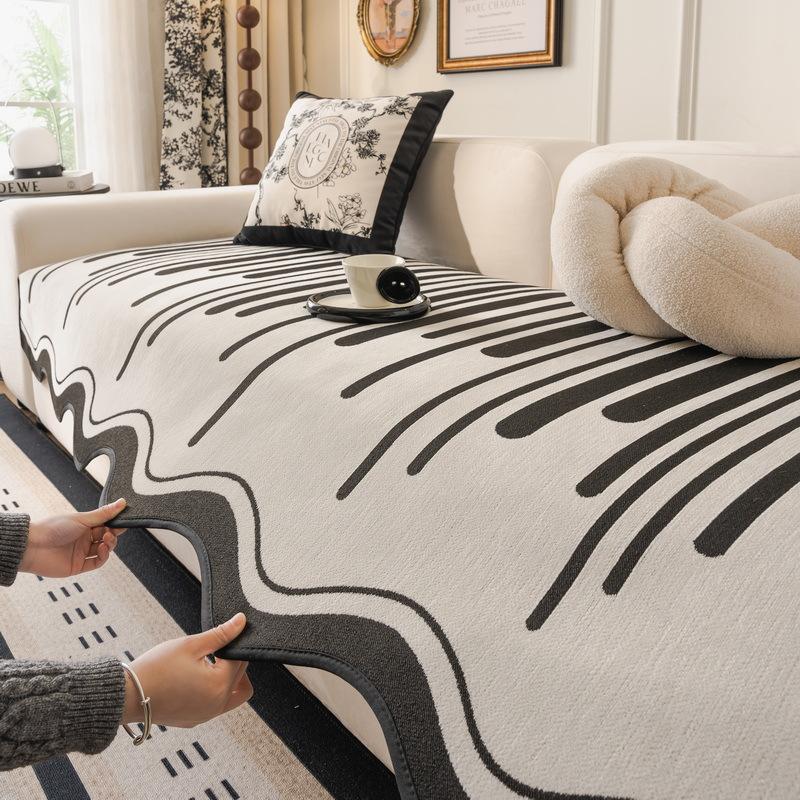 

Mingchuang Youpin New Special-Shaped Sofa Cushion, Universal In All Seasons, Straight Row Seat Cushion, Advanced Sense Fixed Non-Slip Cover 90*90cm