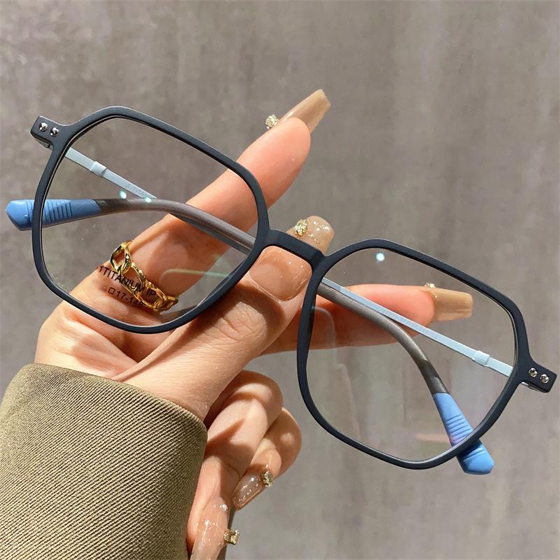 Fashion Square Frame Ultra Light Matte Glasses Frame Female Student Male Anti-blue Light Glasses Myopia Glasses Frame 9020