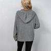 Damen Frühherbst Neue V-Ausschnitt Strickjacke Pendeln Modischer Solider Pullover Vielseitiger Casual Langarmmantel