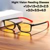 2026 New Anti-Blue Light Night Vision Presbyopia Glasses Unisex High-Definition Ultra-Light Reading Eyewear +1.0 To +4.0