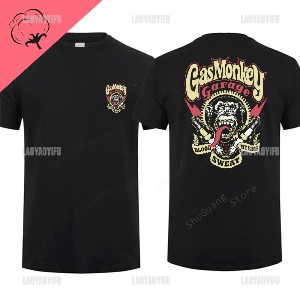 Trending Garage Print Short-sleev Hot Sale Vintage Fashion Men T Shirt Unique Classic Streetwear Harajuku Cotton Top