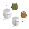 Unique Candle Holder Molds Silicone Texture Crafting Molds Unique Shape Flowerpot Moulds for Crafting Candlesticks