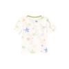 Dessal Girls' Watercolor Star Print Short Sleeve T-shirt