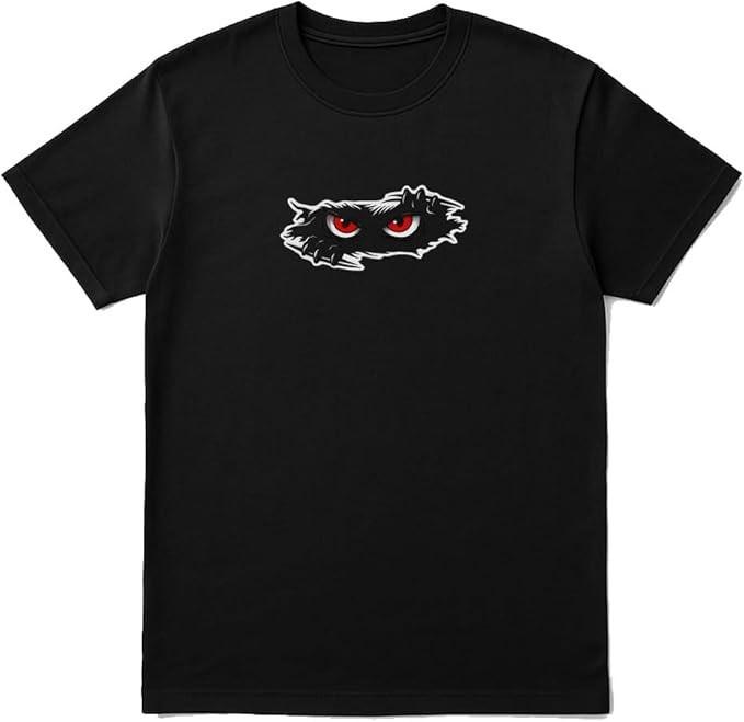 Red Eyes Shadow T-Shirt – Mysterious Graphic Tee for Men & Women