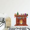 Wall Stickers Christmas Fireplace Living Room Bedroom Window Glass