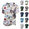 Herren T-Shirt mit kurzen Ärmeln und Weihnachtsmotiv