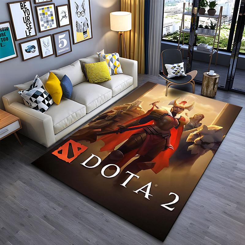 Dota 2 Hero Pattern Carpet suitable as a non-slip mat for the living room or bedroom sofa