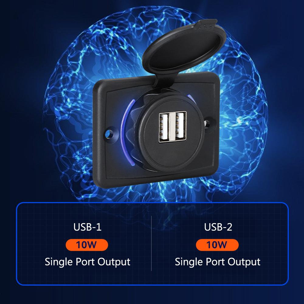 Car Charger USB Charger with Sliding Cap Fast Charge USB Charger Light Car Charger 12-24V QC3.0+ PD Car USB Port Charger