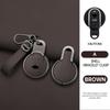 For Bmw Mini Cooper One Fun F54 F55 F56 R56 R57 R58 R59 R60 R61 Car Zinc Alloy Leather Key Case Holder Cover Keychain Accessorie