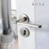 BAGB Magnetic Silent Nickel-Brushed Indoor Door Handle for Bedrooms