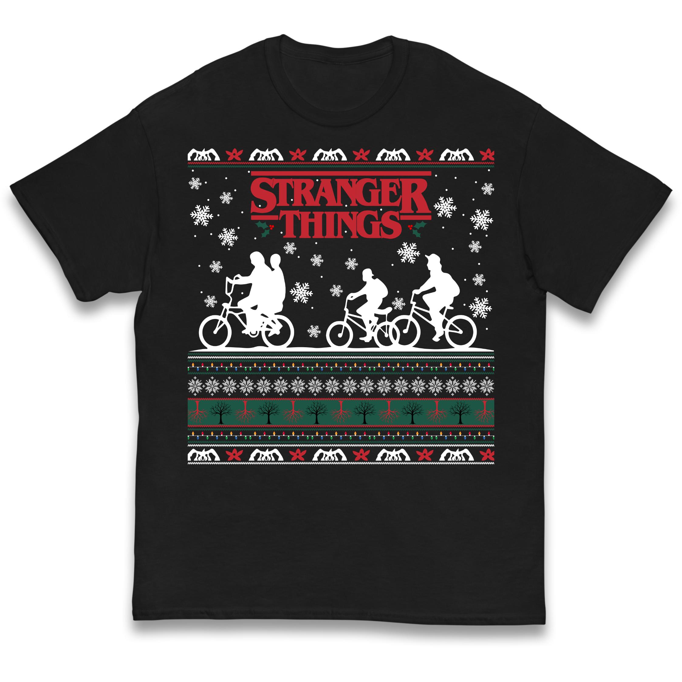 Stranger Things Christmas Kids T Shirt 100