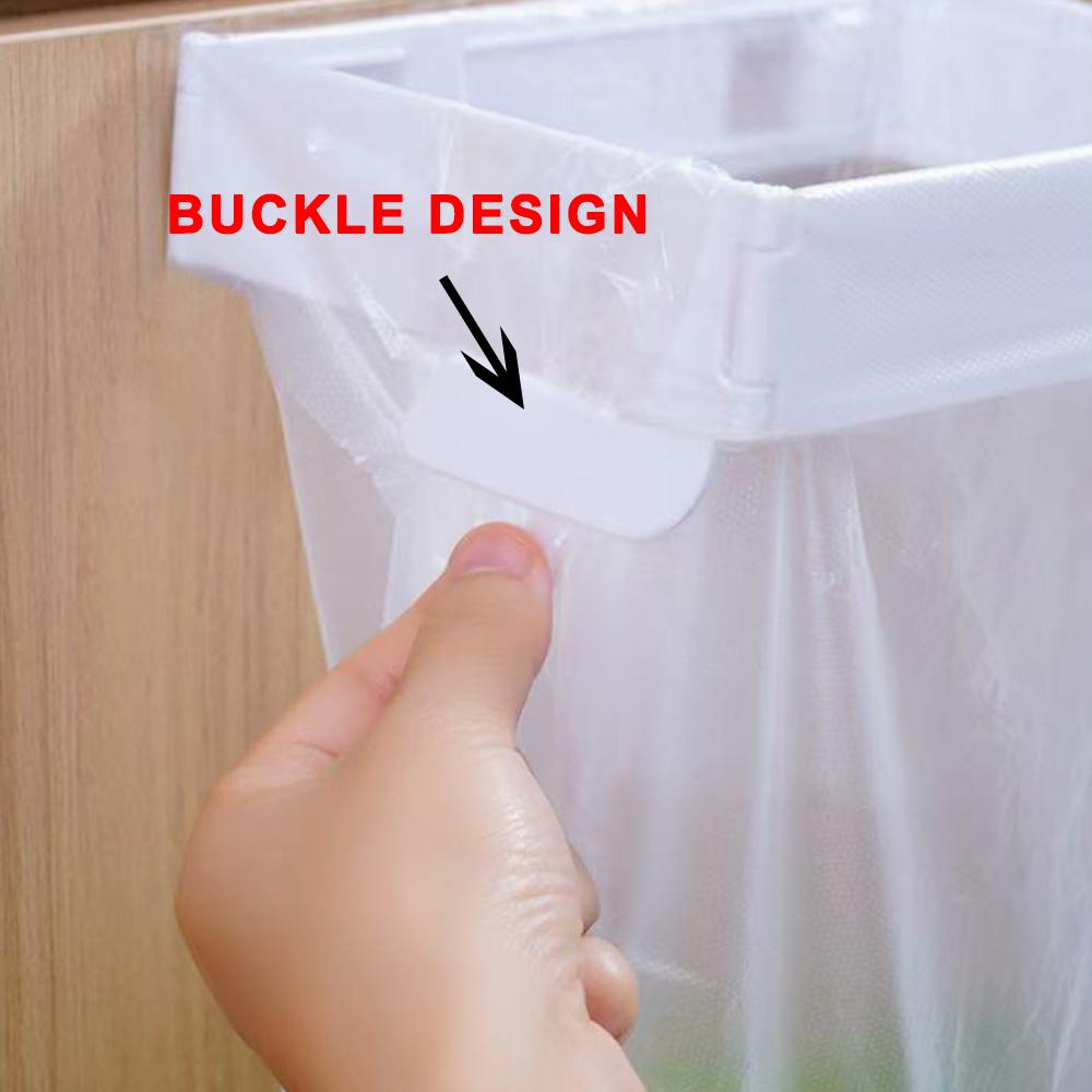 Foldable Trash Rack Kitchen Trash Organizer Multifunctional Portable Hanging Trash Holder Garbage Bag Holder ,bathroom Shelf, Toilet Trash Can