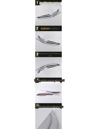 Excelle Front Hood Center Grille Trim: Anti-Scratch Decorative Patch for 15 Models