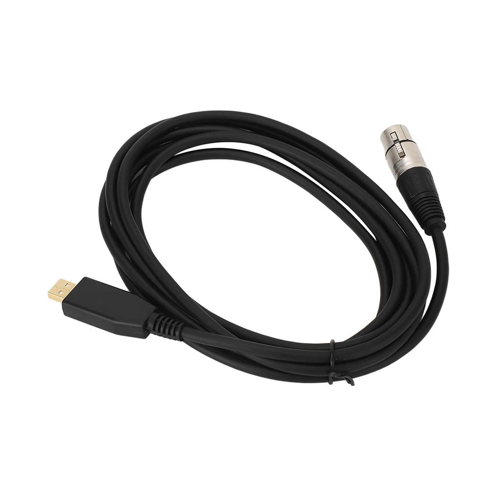 USB Microphone Cable USB to XLR Female Mic Link Converter Cable Microphone Adapter Cable